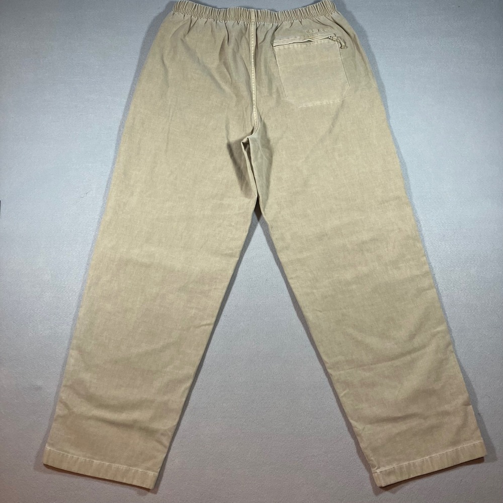NWT Outerknown Cruiser Pant Desert Tan Men M Elastic Waist Straight Leg Organic